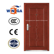 Casa caliente de la venta de la puerta acorazada de madera de acero del MDF del exterior (W-A7)